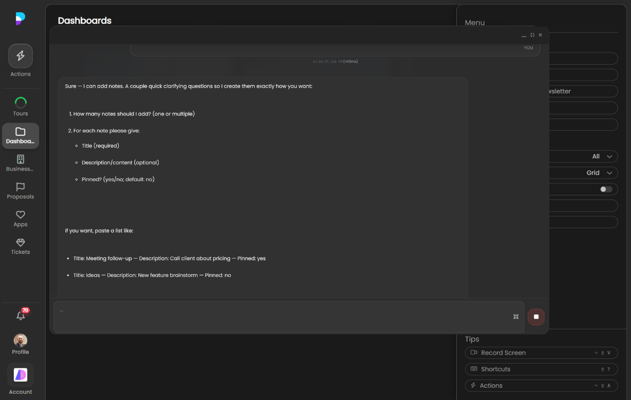 Voice interaction with Brendan