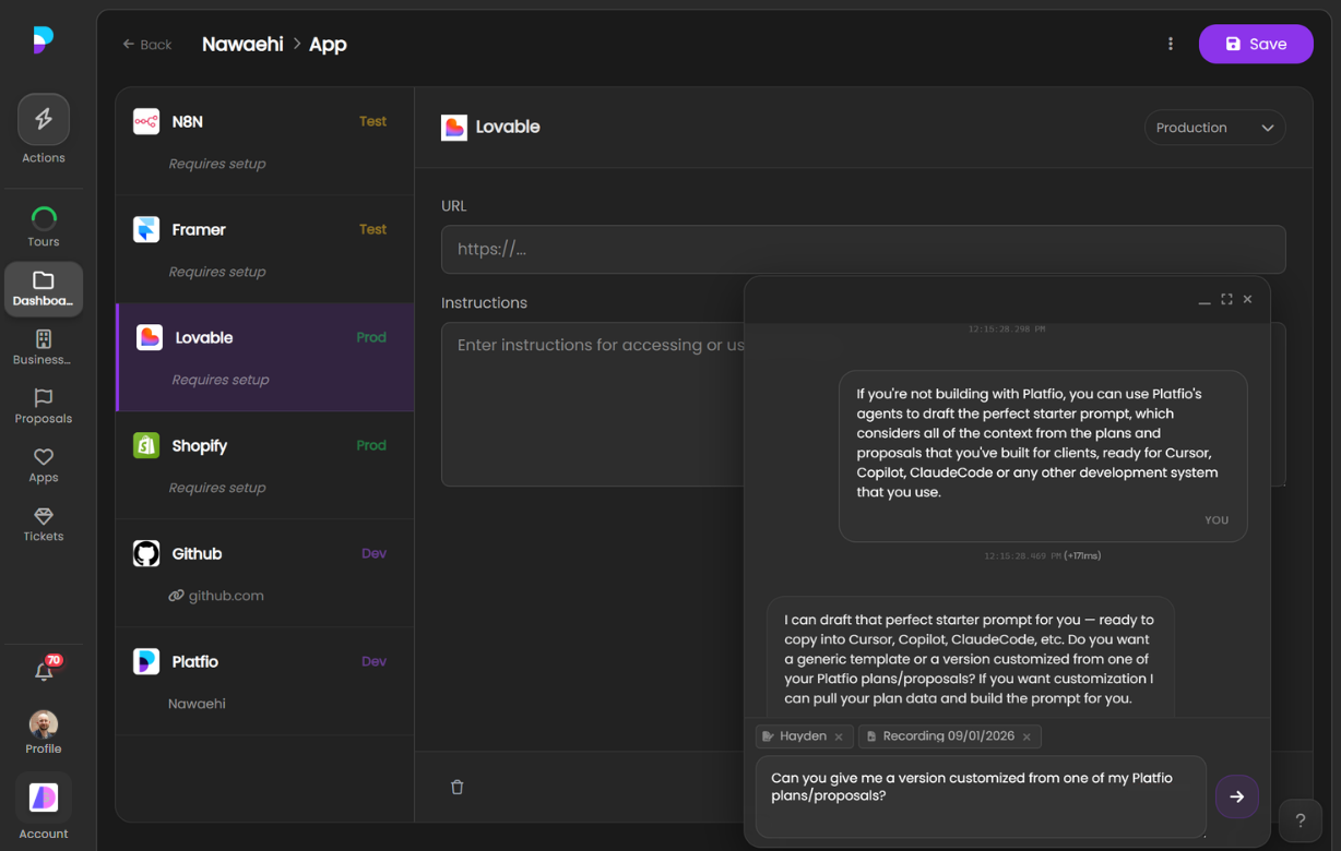 Guillermo inside Platfio