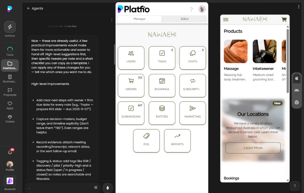 Development and deployment workflows