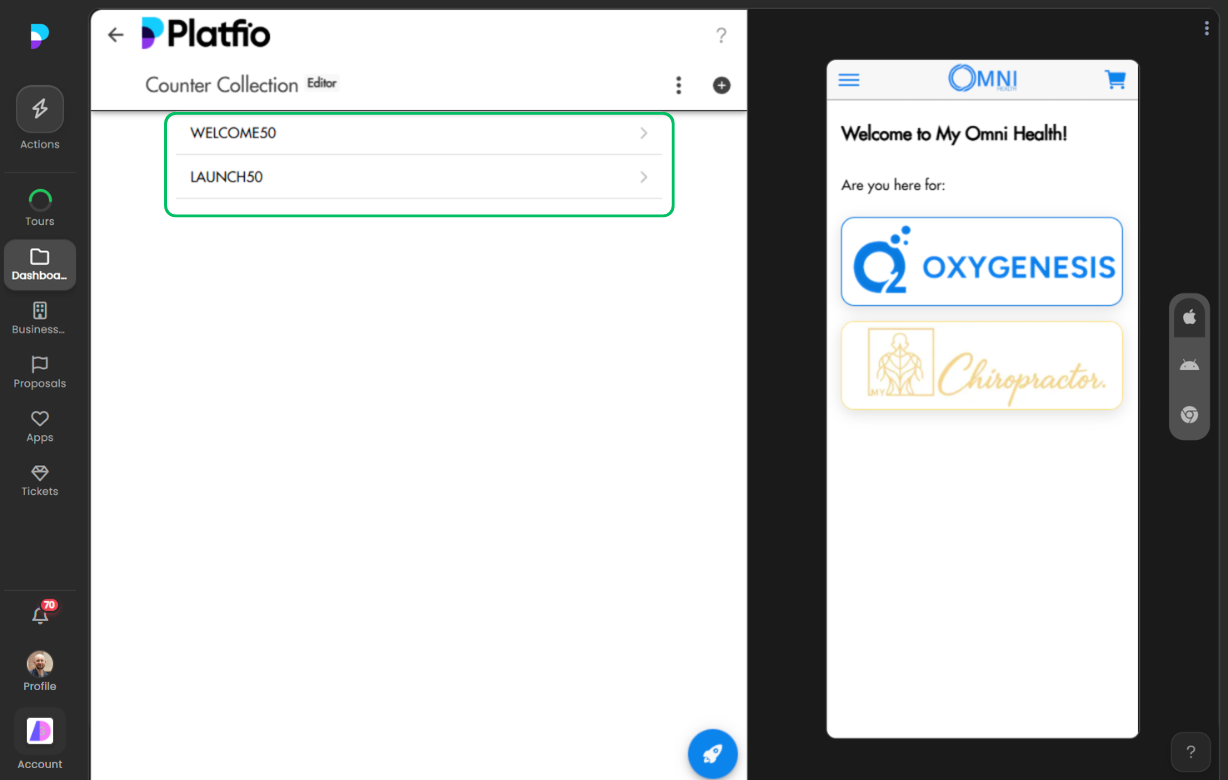 Collections screenshot