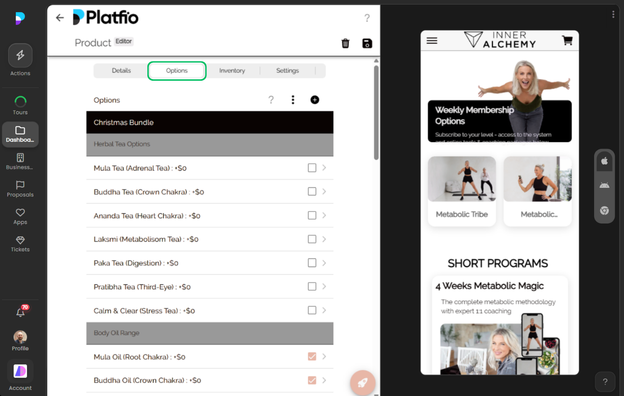 05 options screenshot