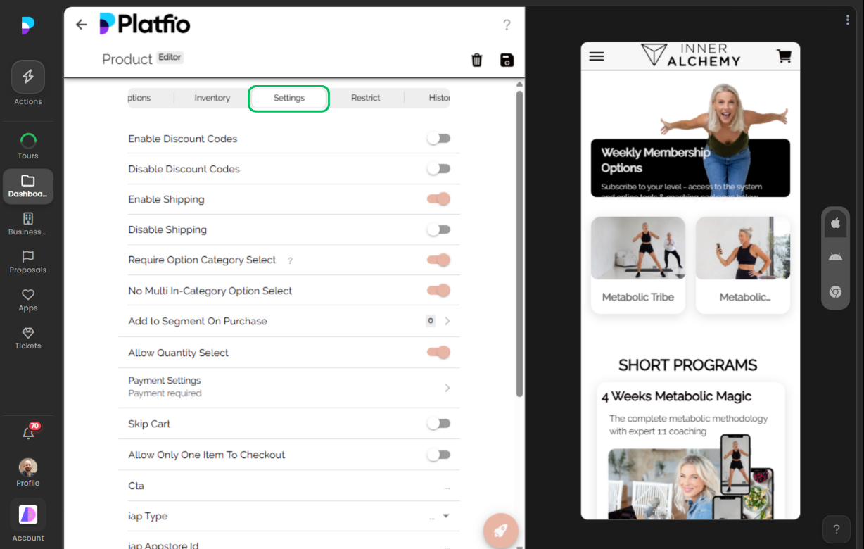 07 settings screenshot