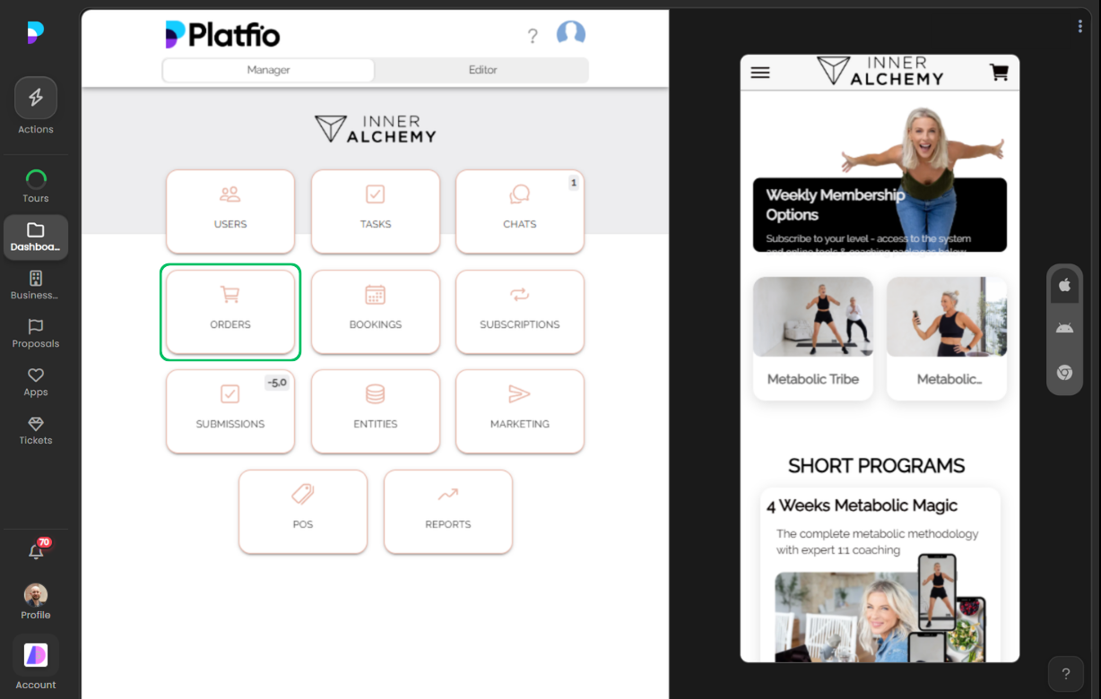 17 orders screenshot