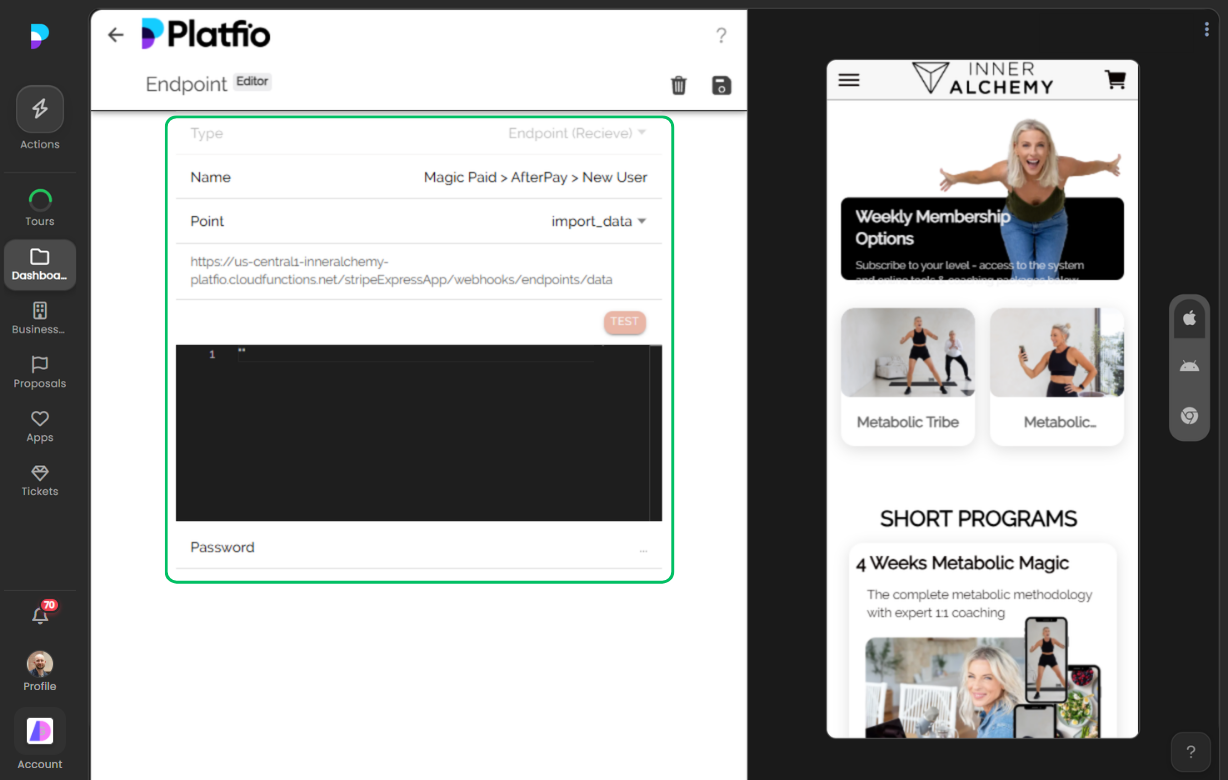Endpoint details screenshot