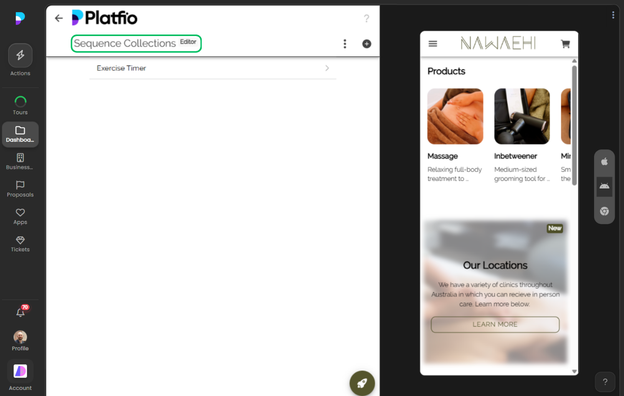 Collections screenshot