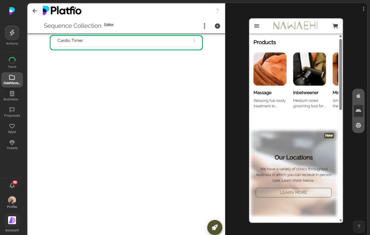 Collections screenshot