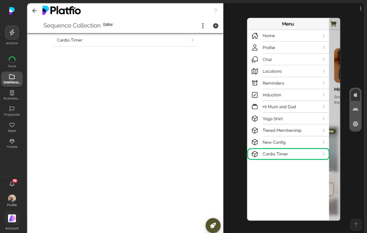Leftsidemenu screenshot