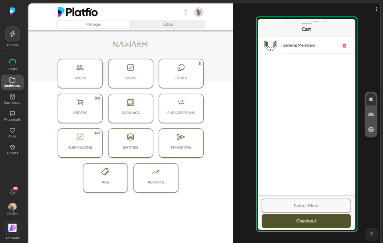 Subscribe screenshot