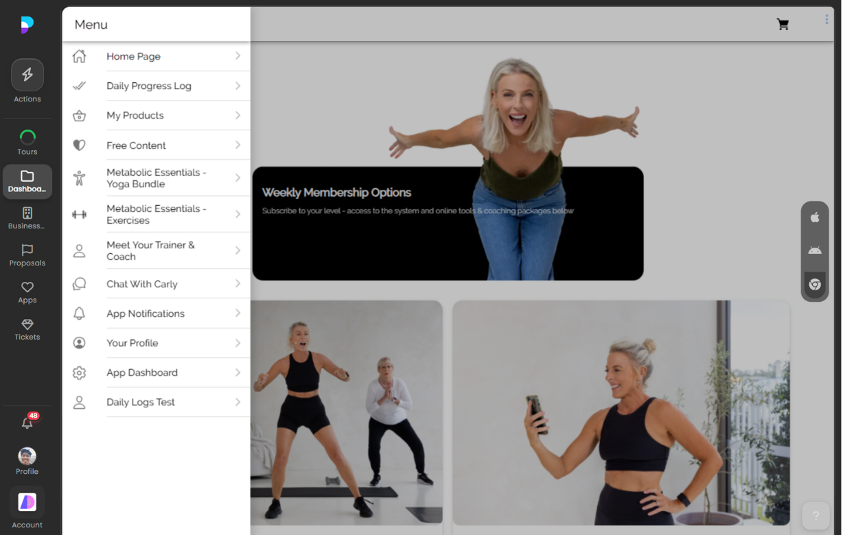 Website Builder screenshot