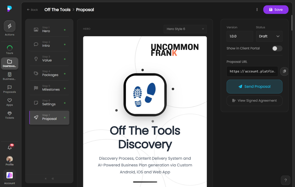 Proposal Example — Off The Tools